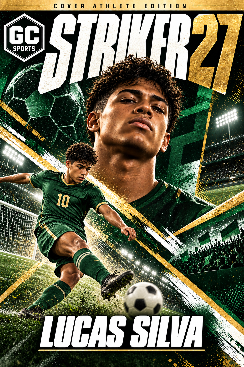 Soccer Kicking — Personalized Poster | 18 × 24