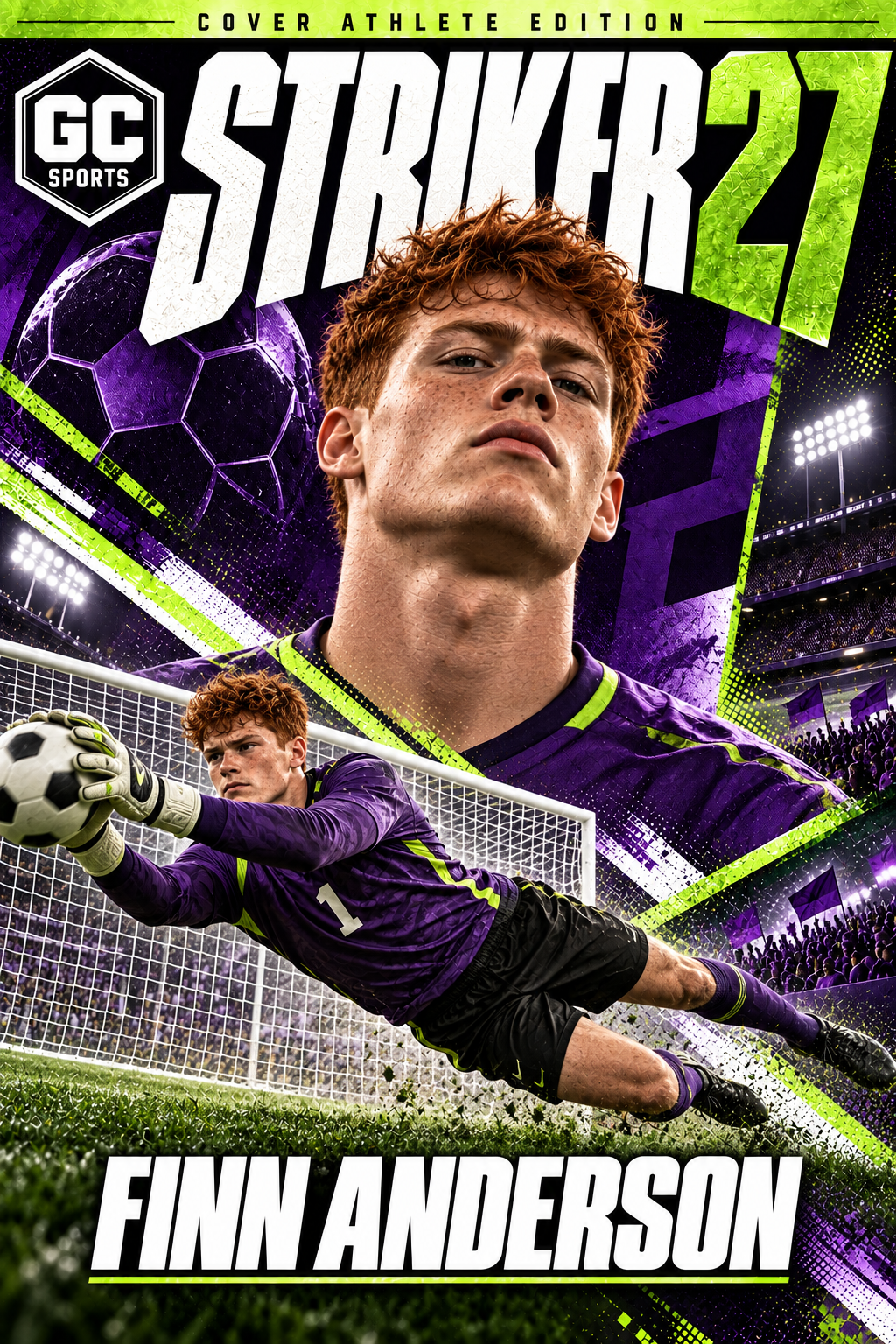 Soccer Goalkeeper — Personalized Poster | 18 × 24