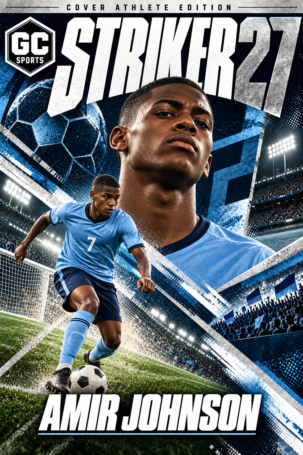 Soccer Dribbling — Personalized Poster | 18 × 24