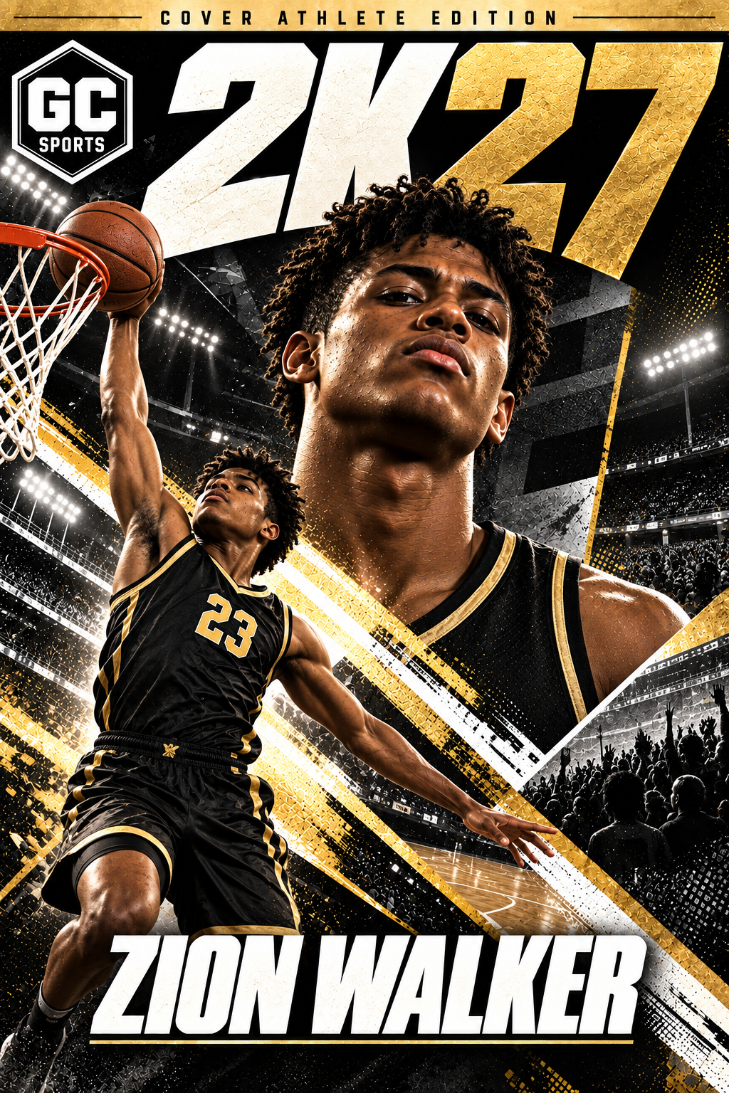 Basketball Dunking — Personalized Poster | 18 × 24