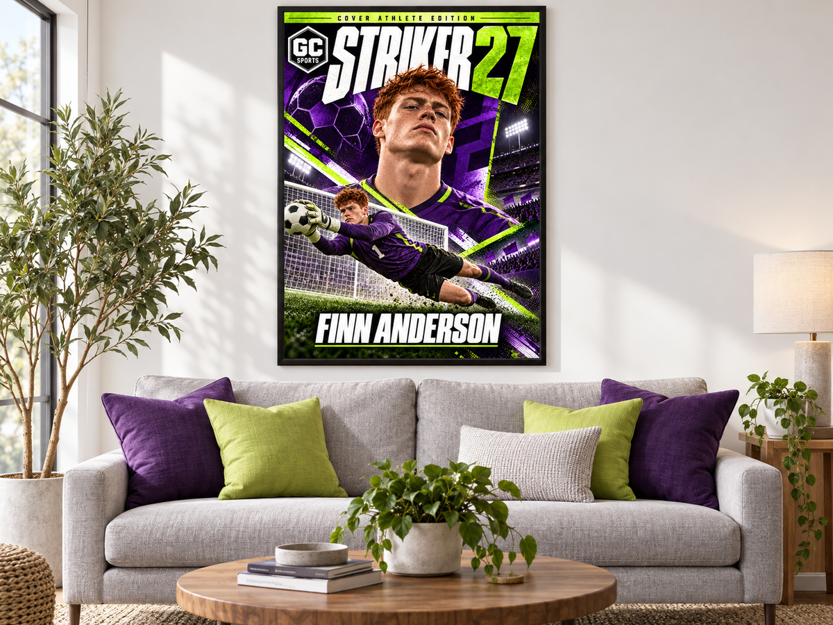 Soccer Goalkeeper — Personalized Poster | 18 × 24