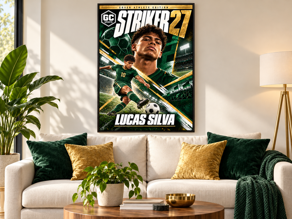 Soccer Kicking — Personalized Poster | 18 × 24