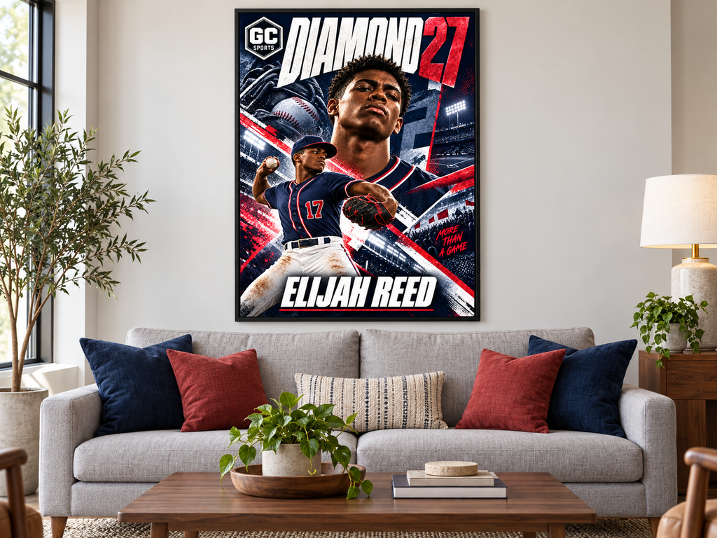 Baseball Pitching — Personalized Poster | 18 × 24