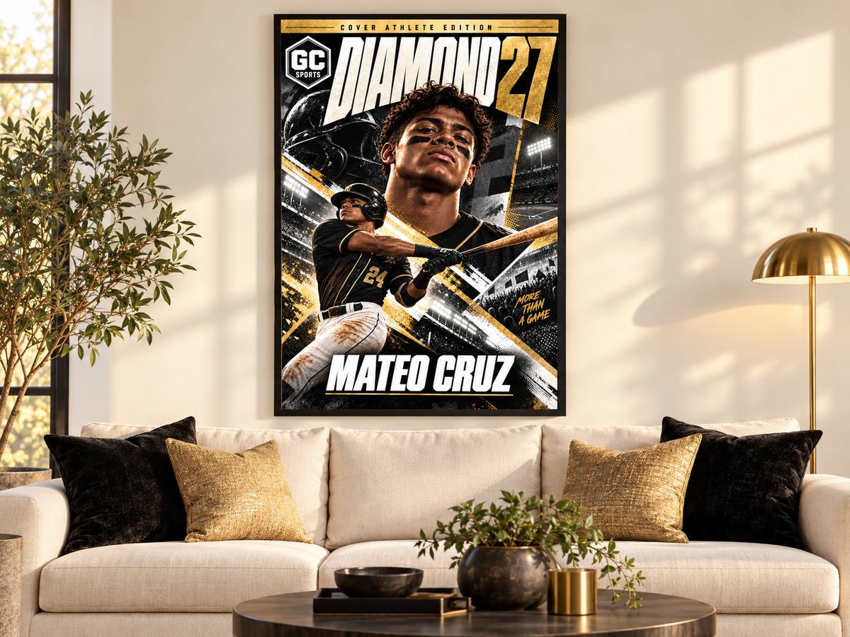 Baseball Batting — Personalized Poster | 18 × 24