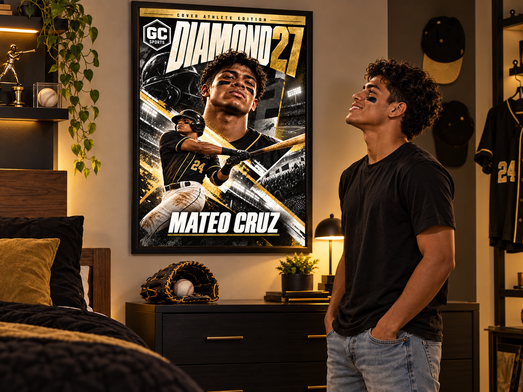 Baseball Batting — Personalized Poster | 18 × 24