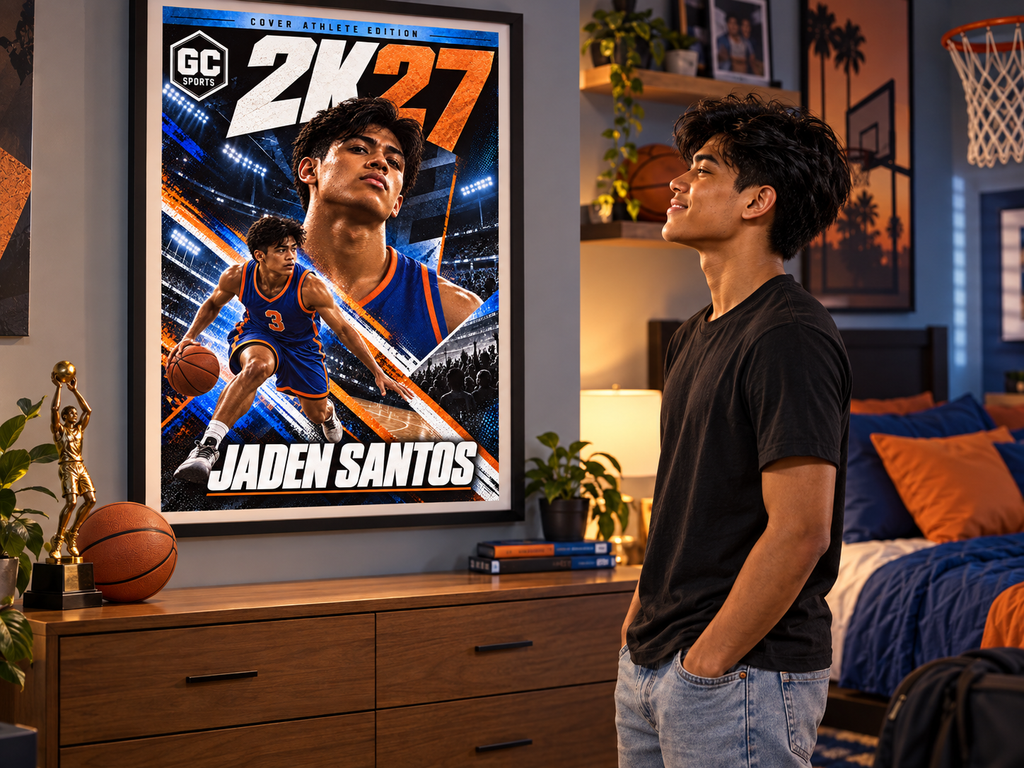 Basketball Dribbling — Personalized Poster | 18 × 24