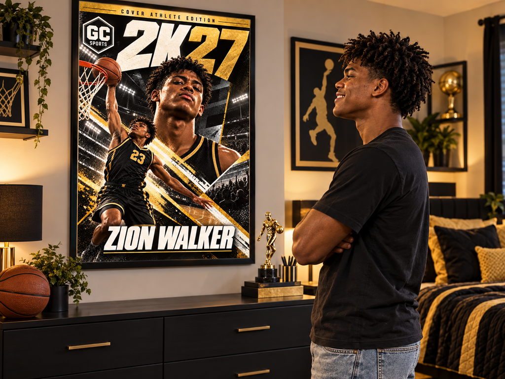 Basketball Dunking — Personalized Poster | 18 × 24