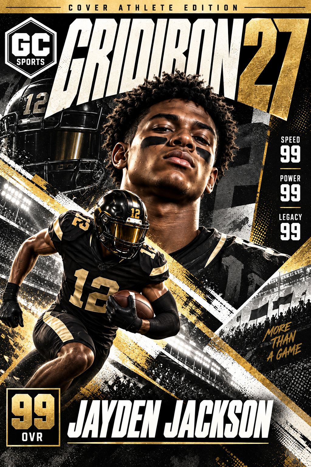 Game Day Cover — Personalized Sports Poster | 18 × 24