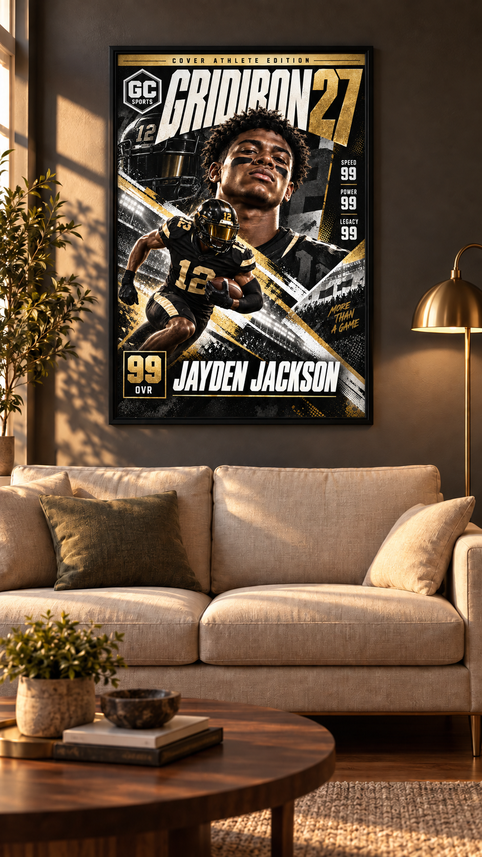 Game Day Cover — Personalized Sports Poster | 18 × 24