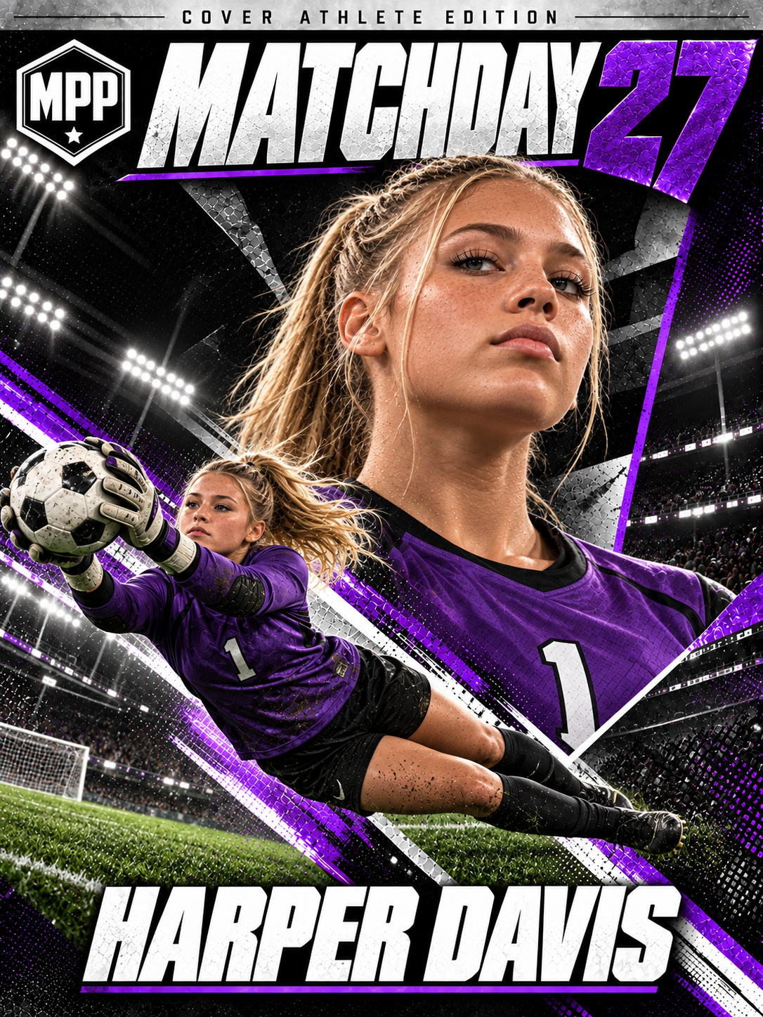 Girls Soccer Goalkeeper — Personalized Poster | 18 × 24