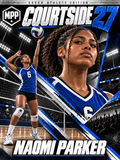 Girls Volleyball Serving — Personalized Poster | 18 × 24