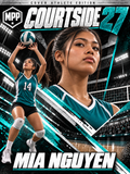 Girls Volleyball Setting — Personalized Poster | 18 × 24