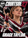 Girls Volleyball Spiking — Personalized Poster | 18 × 24